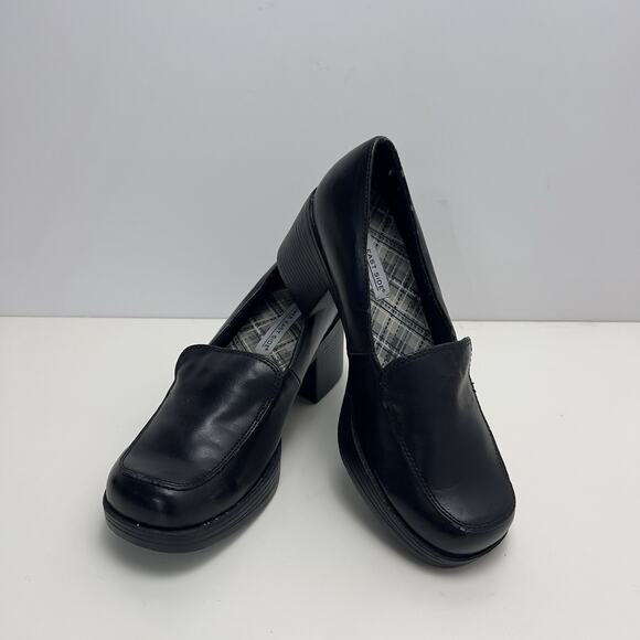 Vtg Y2K Lower East Side Black Bratz Chunky Platform Loafers Shoes Size 8 - Picture 1 of 10
